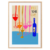 Papier Inkhouse Fill Your Cup Framed Paper Print Wall Art