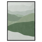 Papier Inkhouse Green Abstract Framed Paper Print Wall Art Diptych