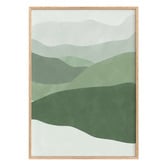 Papier Inkhouse Green Abstract Framed Paper Print Wall Art Diptych