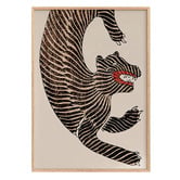 Papier Inkhouse Japanese Tiger Framed Paper Print Wall Art Diptych