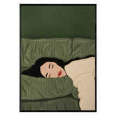 Papier Inkhouse Resting Woman Framed Paper Print Wall Art
