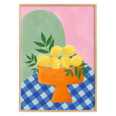 Papier Inkhouse 2 Piece Summer Lemons Framed Paper Print Wall Art Set