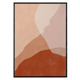 Papier Inkhouse Terracotta Abstract Framed Paper Print Wall Art Diptych