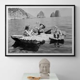 Papier Inkhouse Three Ladies and Pasta 1939 Framed Paper Print Wall Art