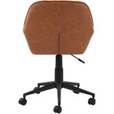 Loft 23 by Temple &amp; Webster Tan Kinsey Faux Leather Office Chair