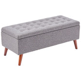 Loft 23 by Temple &amp; Webster Marcelline Button Tufted Storage Ottoman Bench