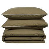 Loft 23 by Temple &amp; Webster Olive Organic Cotton Quilt Cover Set