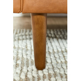 Loft 23 by Temple &amp; Webster Tan Stockholm Faux Leather Sofa