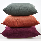 Loft 23 by Temple &amp; Webster Rust Corduroy Cushion