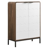 Luco Furniture and Decorations Pty Ltd Wavy 2 Door Shoe Cabinet