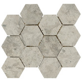 Decor8 Grey Thala Honeycomb Stone Mosaic Tile