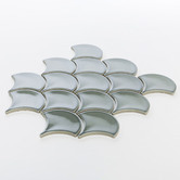 Decor8 Fish Scale Gloss &amp; Glaze Porcelain Mosaic Tile