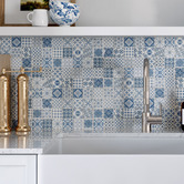 Decor8 Blue Sylvian Matt Glass Mosaic Tile