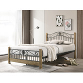 Luna Co. Stanton Rubberwood Platform Bed