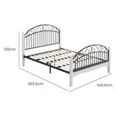 Luna Co. Coconino Rubberwood Platform Bed