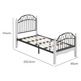 Luna Co. Coconino Rubberwood Platform Bed
