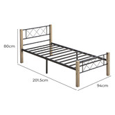 Luna Co. Cerrado Rubberwood Platform Bed