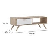 Luna Co. Kinubalu 1 Drawer Coffee Table