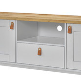 Luna Co. 180cm Natural &amp; Light Grey Leiv TV Unit