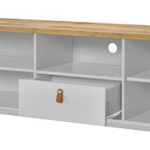Luna Co. 180cm Natural &amp; Light Grey Leiv TV Unit