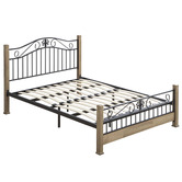 Luna Co. Stanton Rubberwood Platform Bed