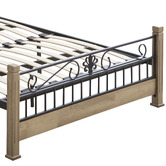 Luna Co. Stanton Rubberwood Platform Bed