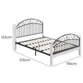 Luna Co. Coconino Rubberwood Platform Bed