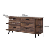 Luna Co. Vaden 6 Drawer Buffet