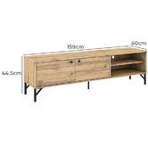 Luna Co. Bentley 2 Door Entertainment Unit
