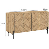 Luna Co. Lewis 4 Door Buffet