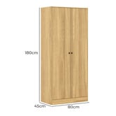 Luna Co. Frances 2 Door Wardrobe