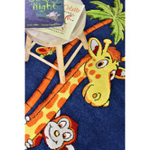 Rug Destination Navy Animal Rug