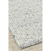 Rug Destination Ivory Grey Hamish Wool &amp; Viscose Rug