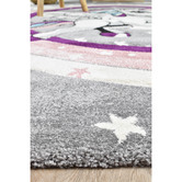 Rug Destination Pink &amp; Grey Unicorn Rug