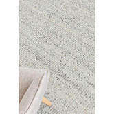 Rug Destination Ivory Grey Hamish Wool &amp; Viscose Rug