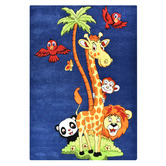 Rug Destination Navy Animal Rug