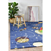 Rug Destination Navy Space Rug