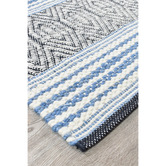 Rug Destination Blue Carney Wool &amp; Viscose Rug