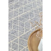 Rug Destination Blue &amp; White Holden Wool &amp; Viscose Rug