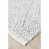 Rug Destination Silver Avery Wool &amp; Viscose Rug