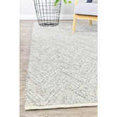 Rug Destination Silver Avery Wool &amp; Viscose Rug