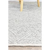 Rug Destination Silver Avery Wool &amp; Viscose Rug