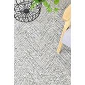 Rug Destination Silver Avery Wool &amp; Viscose Rug