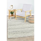 Rug Destination Ivory Rome Hand-Woven Wool Rug