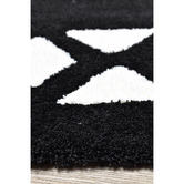 Rug Destination Black Benton Microfibre Rug
