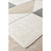 Rug Destination Beige Ellice Microfibre Rug