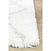Rug Destination White Parisa Shag Rug