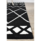 Rug Destination Black Benton Microfibre Rug
