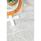 Rug Destination Silver Lambert Microfibre Rug