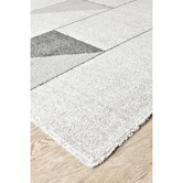 Rug Destination Silver Ellice Microfibre Rug